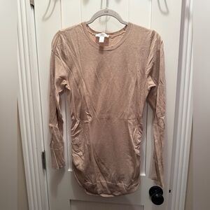Motherhood Beige Long Sleeve Top